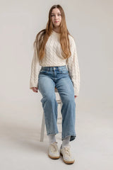 CurvaLuxe High-Rise Relaxed Jeans