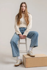 CurvaLuxe High-Rise Relaxed Jeans