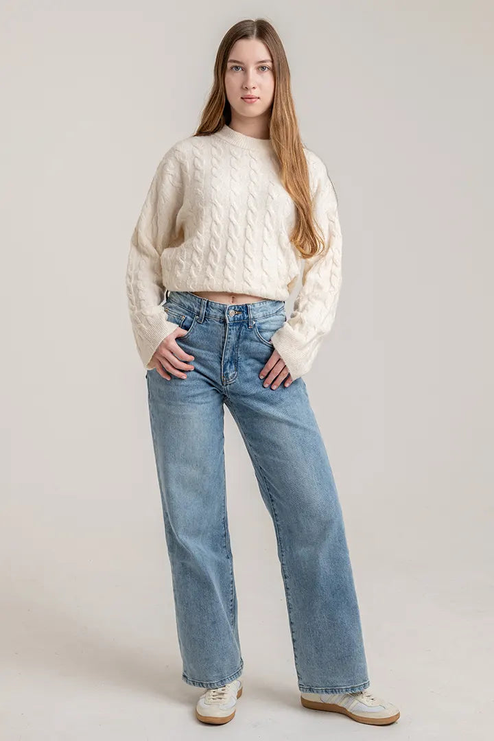 CurvaLuxe High-Rise Relaxed Jeans
