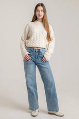 CurvaLuxe High-Rise Relaxed Jeans