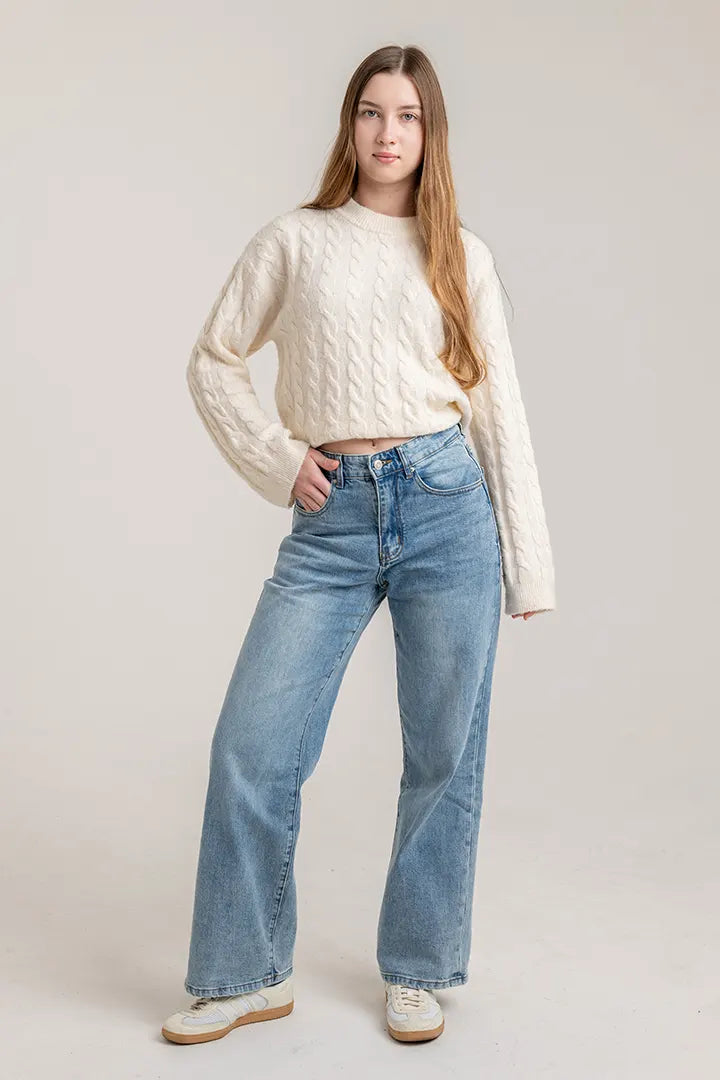 CurvaLuxe High-Rise Relaxed Jeans
