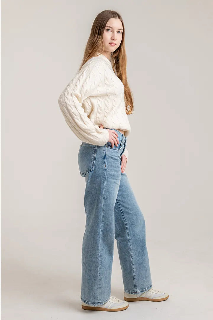 CurvaLuxe High-Rise Relaxed Jeans