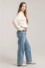 CurvaLuxe High-Rise Relaxed Jeans