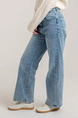 CurvaLuxe High-Rise Relaxed Jeans